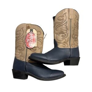 Dan Post Gisele Western Boots – Women’s Size 10M – Navy & Bone Leather